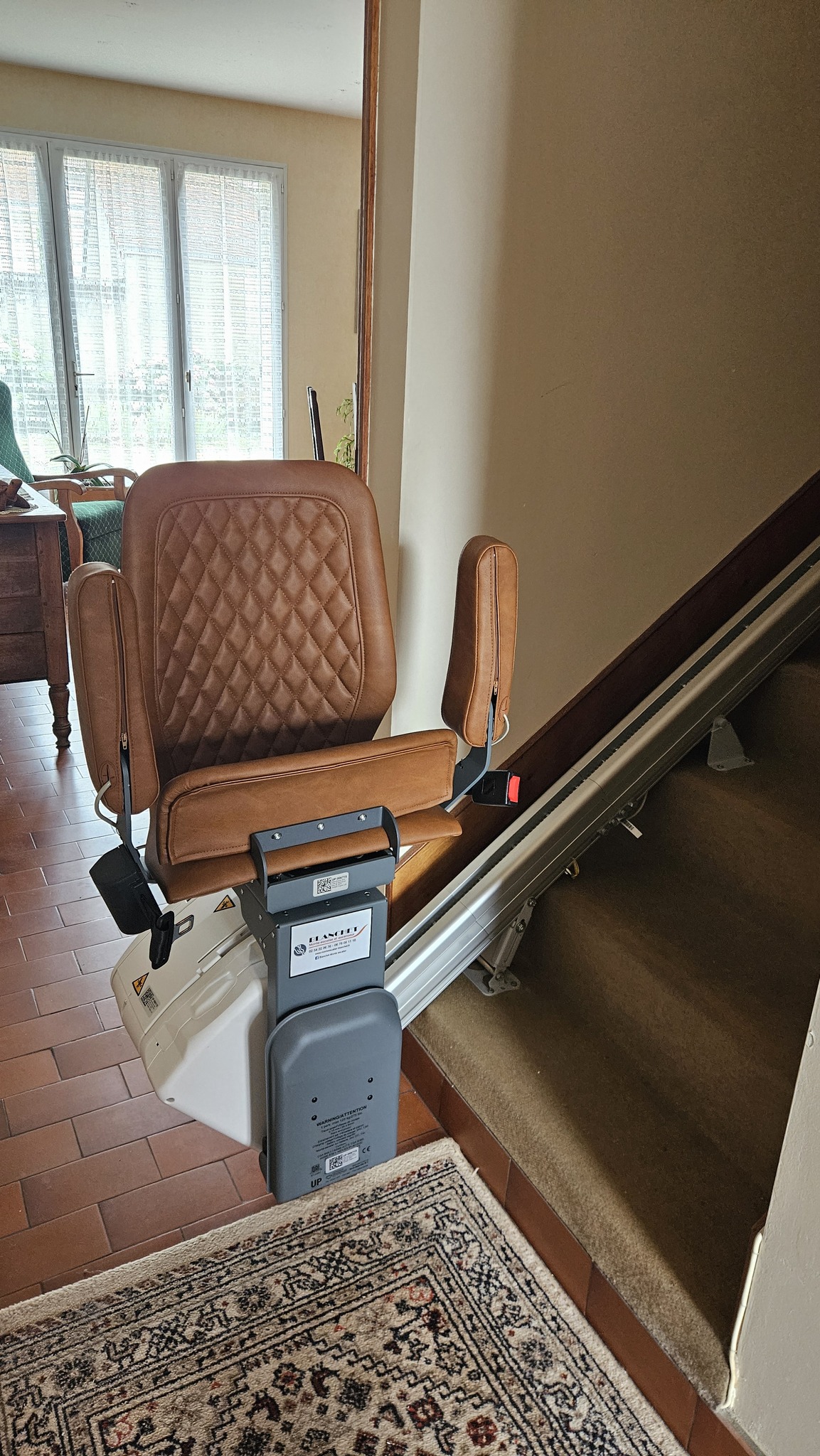 Installation d'un Monte-Escalier droit modèle UP STAIRLIFT - Photo 5
