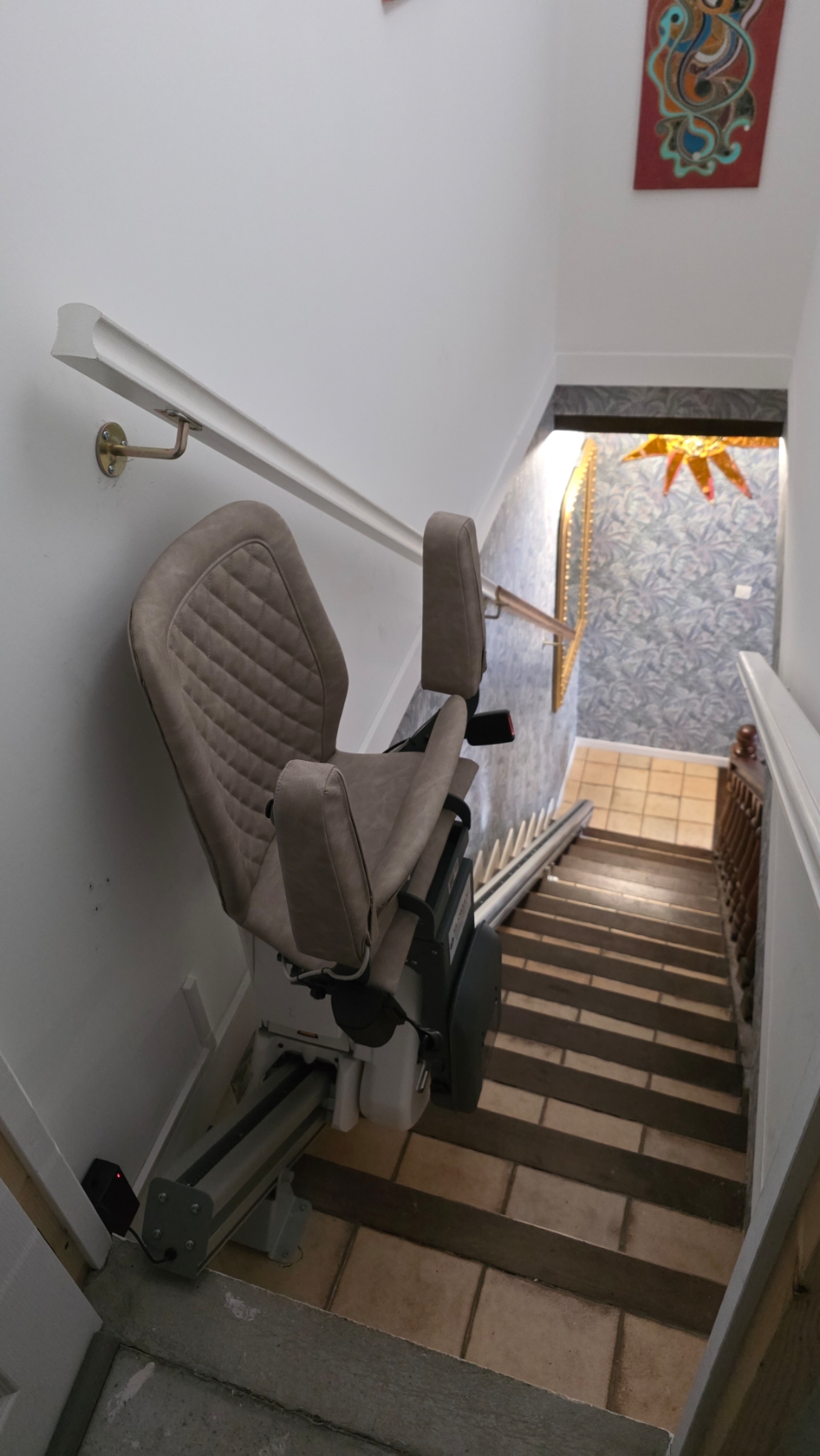 Installation d'un Monte-Escalier droit modèle UP STAIRLIFT - Photo 3