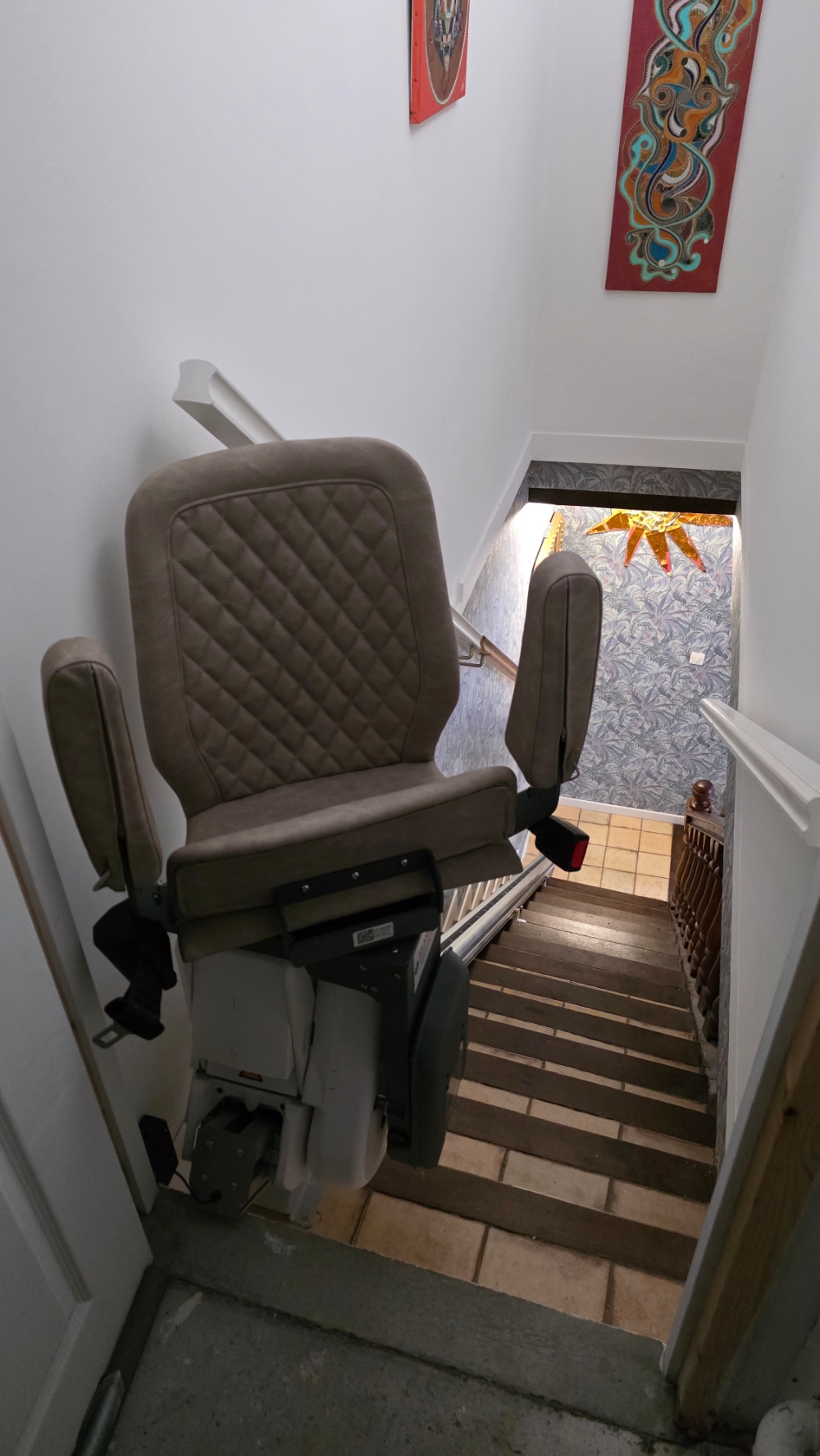 Installation d'un Monte-Escalier droit modèle UP STAIRLIFT - Photo 4