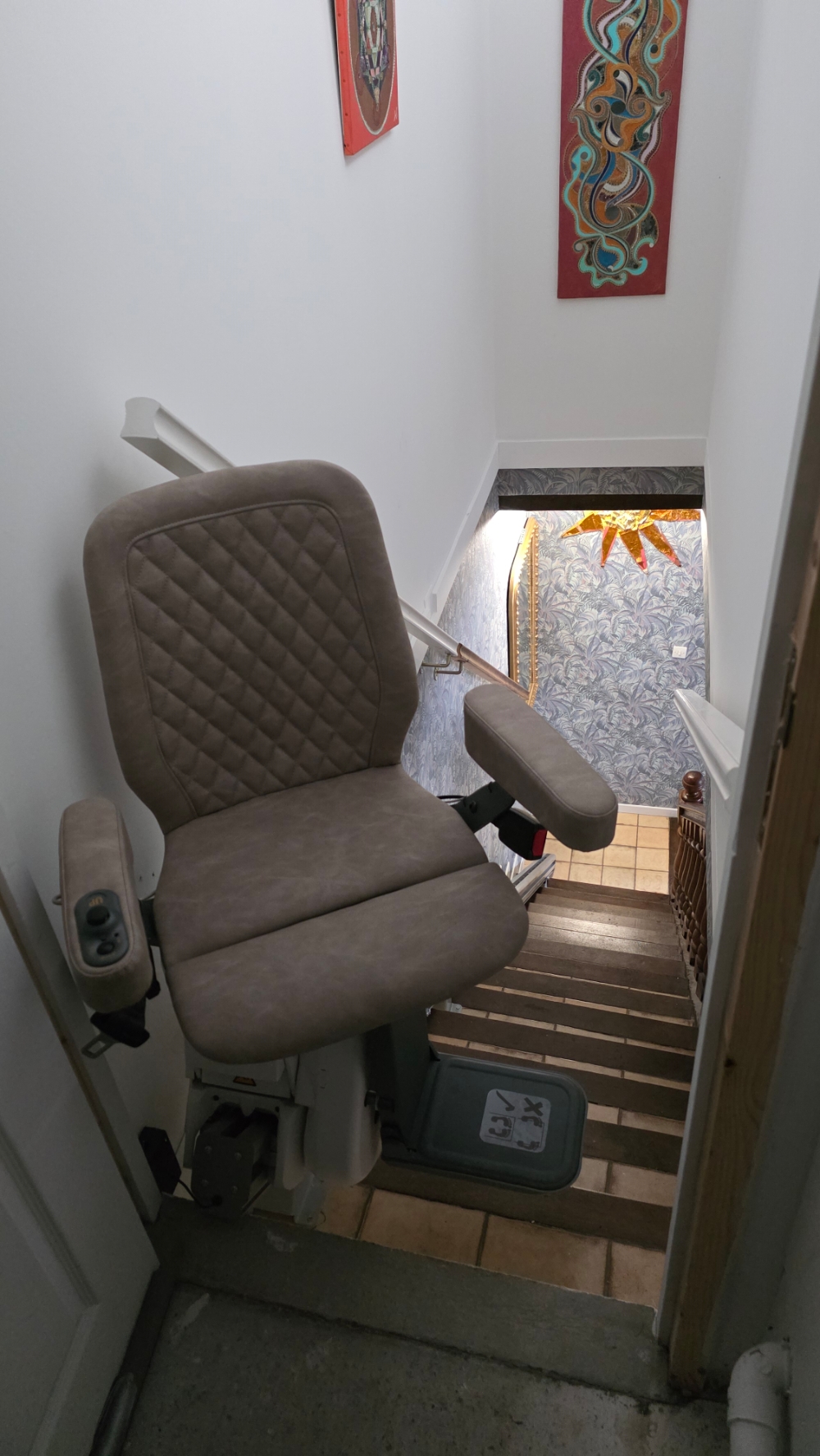 Installation d'un Monte-Escalier droit modèle UP STAIRLIFT - Photo 5